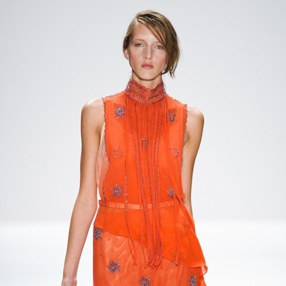 *RARE* Charlotte Ronson Spring 2012 Fringes Top - Picture 1 of 14